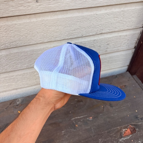 Vintage LEVITT Partners in Protection ANSUL fire trucker hat patch snapback - Picture 2 of 4